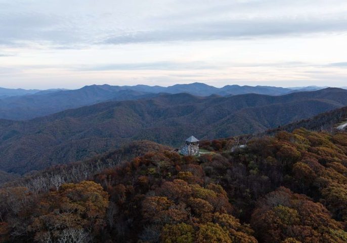 Aerial View Of The Wayah Bald (1)